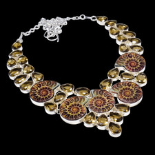 Ammonite Fossil Gemstone 925