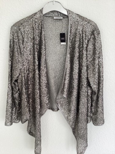 Next shiny silver grey sequin - silver-grey,