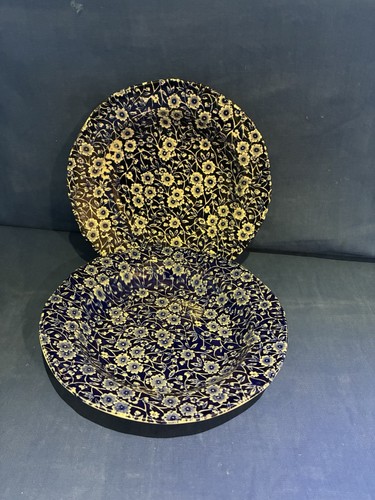 Burleigh ironstone calico - ironstone, blue
