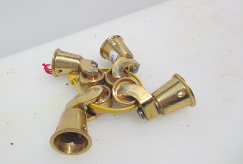 Brass furniture castors - brass,