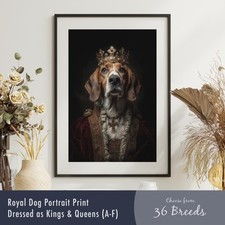 Royal Dog Portrait Print