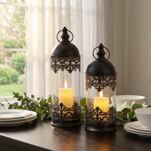 Set birdcage led candle - 2,