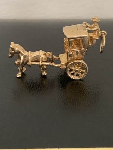 Carat gold charm shape of - in,