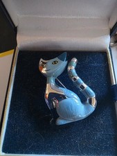 ROSINA WACHTMEISTER  CAT BROOCH BY GOEBEL IN ORIGINAL BOX