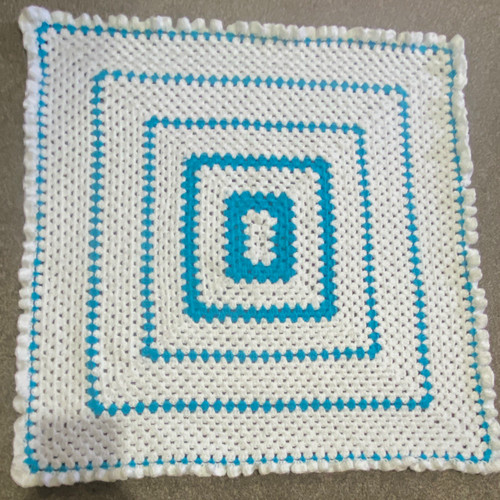Hand made white blue - hand-made,,