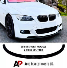BMW 3 Series E92 E93 Gloss Black Front Splitter Spoiler Lip M Sport 2004-2012