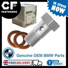 BMW NEW GENUINE Turbo Banjo Bolt 14mm Hex oil feed x1 M10x1.00x19mm 07119907291