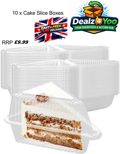 10xpcs cake slice container - 10xpcs,