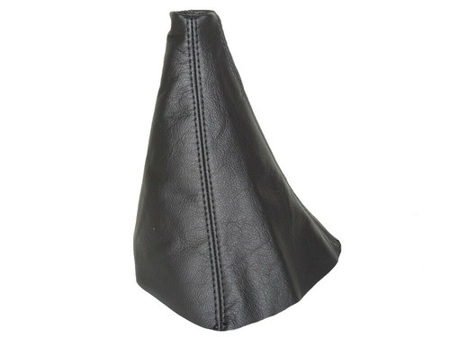 Black leather gear gaiter - leather, boot