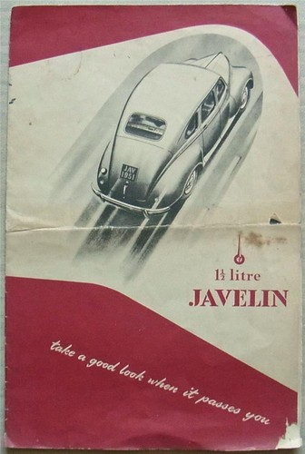 Jowett javelin litre car - ½,