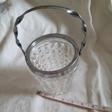 Vintage Cut Glass Ice Bucket Wine Cooler