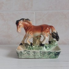 Vintage Horse Trinket Pin Dish