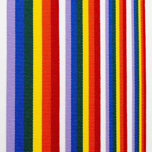Rainbow bright pastel - bright/pastel, ribbon