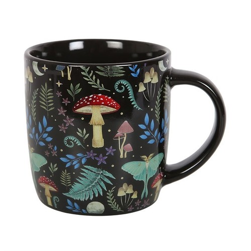 Dark forest print ceramic mug - dark,