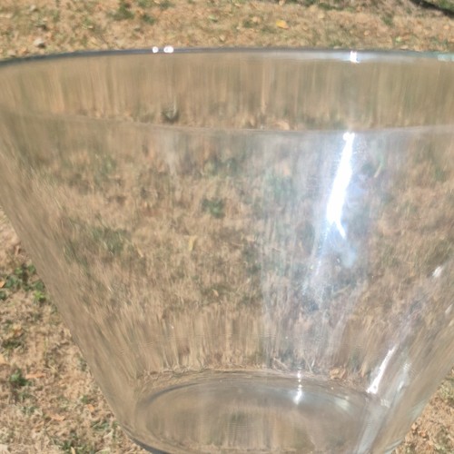 Clear glass dessert bowl large - glass,