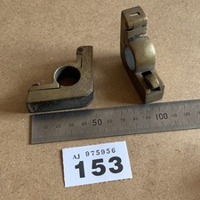 Large VINTAGE BRASS STAIR ROD BRACKETS 1 Pair Of Brackets Only Up To  3/4” Rods