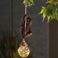 Adorable Swinging Sloth Light Up Hanging Garden Ornament Solar Gazing Ball LED