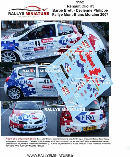 Decals ref 1152 renault - ref,