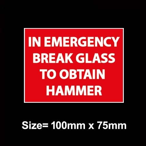 Emergency break glass - break,