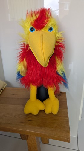 Large toucan puppet red - large,