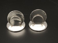 Antique Pair of Sterling Silver Menu Place Holders Sampson Mordan 1919