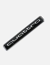 Audi Quattro Rear Boot Trunk Badge Emblem Black