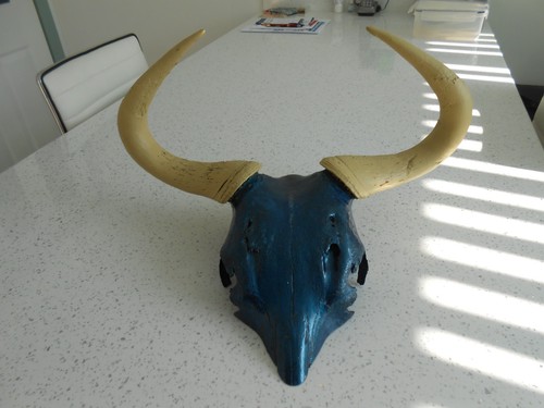 Antique african wildebeest - antique,