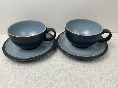 Denby blue jetty cups - blue,