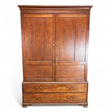 George III Oak Linen Press