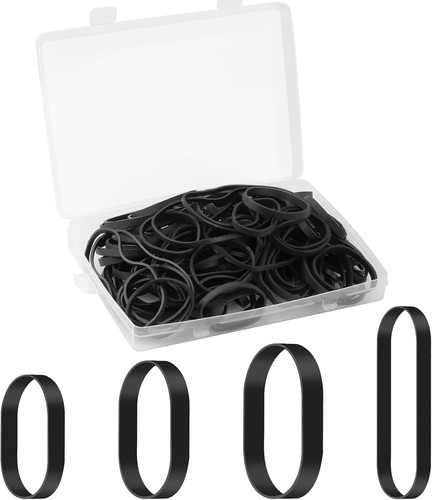 120 pcs black elastic bands - pcs,
