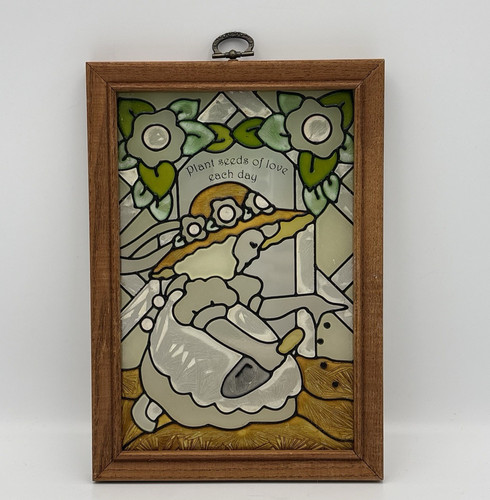 Vintage stained glass - stained, panel