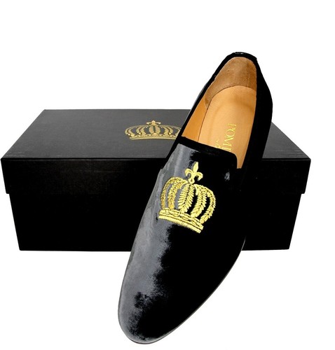 Pompous men velvet slip on - men's,