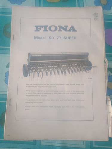 Fiona seed drill model - fiona,