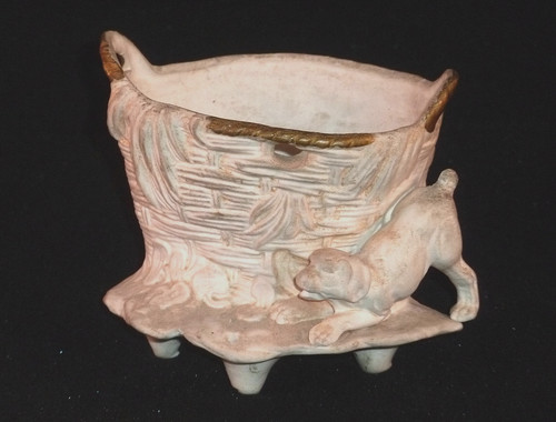 Bisque porcelain jar finely - bisque,