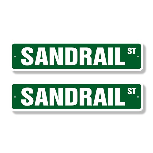 Sandrail street sign - street, pack)