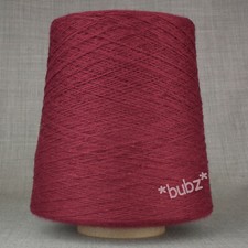 SOFT PIMA COTTON YARN OXBLOOD RED 500g CONE 2 PLY MACHINE KNITTING WEAVING PURE