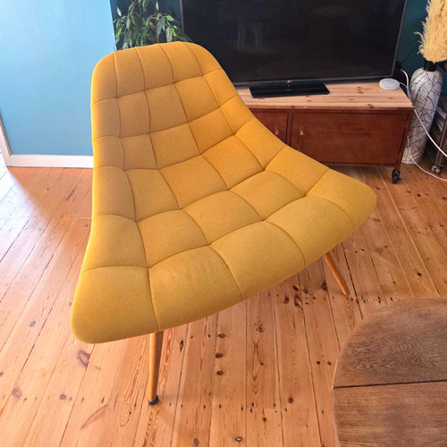 Made com yellow upholstered - yellow,