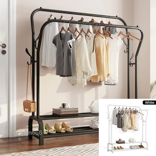 Metal double clothes rail - double,