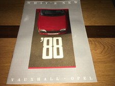 1988 VAUXHALL OPEL WHAT'S NEW SALES BROCHURE NOVA ASTRA CARLTON MANTA CAVALIER 