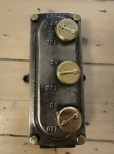 vintage Simplex Three Gang