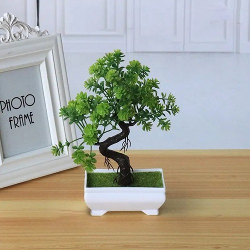 Artificial bonsai plant potted - artificial,
