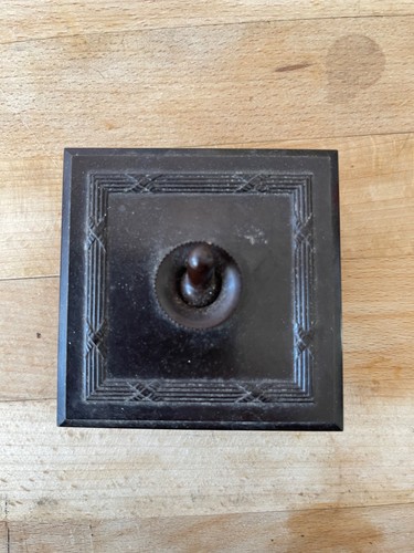 Vintage bakelite light switch - bakelite,