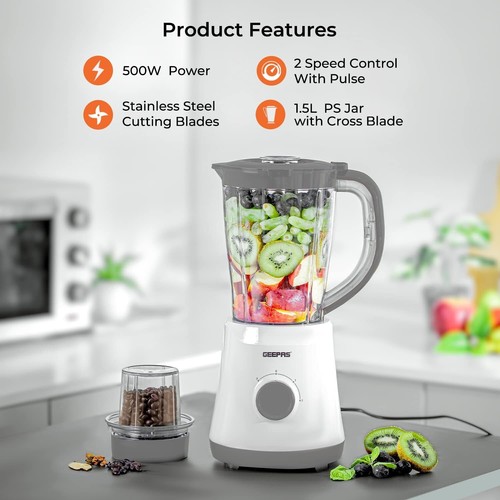 Geepas 500w food jug - 500w, 1