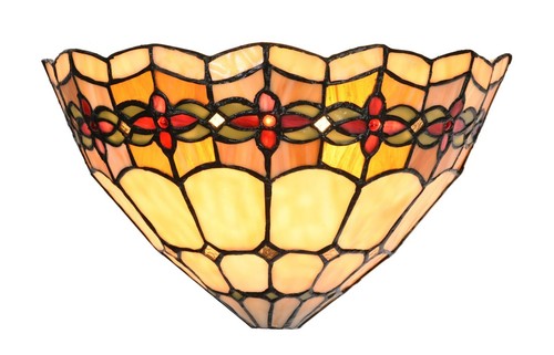Ruby flower tiffany style wall - flower,