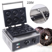 6pcs Commercial Electric Donut Maker Machine Donut Making Machine 1550W