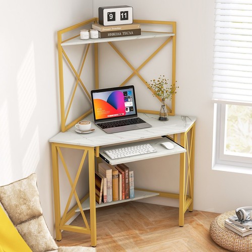 Desk white corner - corner, writing