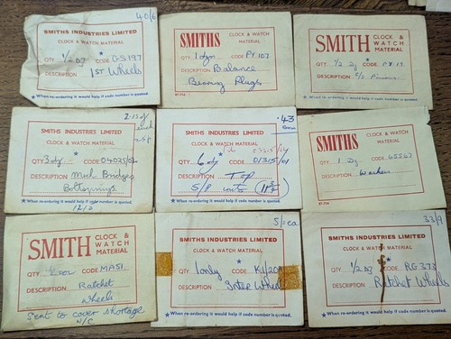 Smiths watch parts new - smiths, old