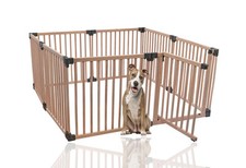 Bettacare Wooden Dog Pen, 160cm x 160cm, Natural Wood, 76cm High