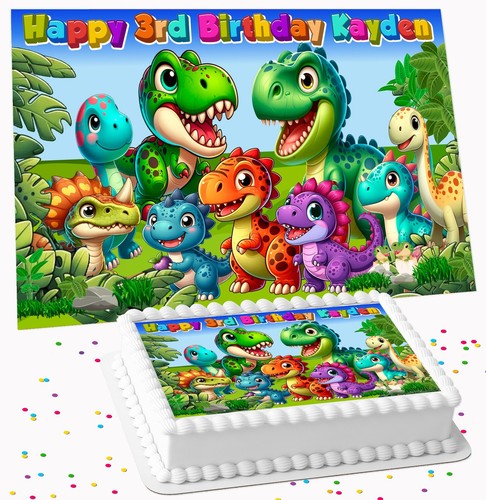 Cute dinosaur birthday party - birthday,