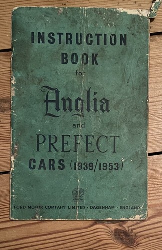 Instruction book for anglia - instruction,